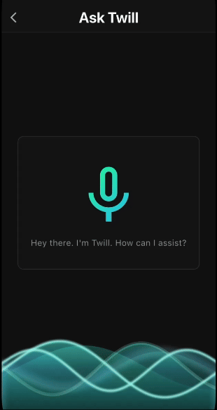 voice agent mobile screen